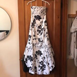 Black tie floral dress